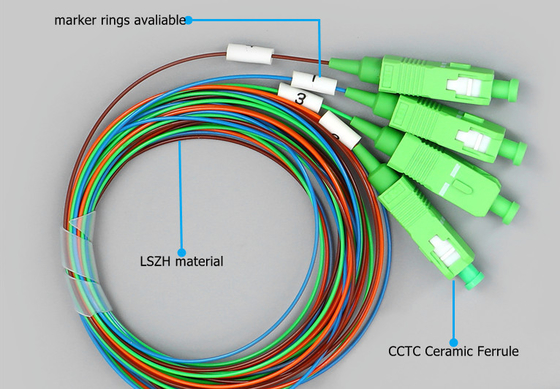 1*8 Sc/Apc স্টিল টিউব টাইপ সহ FTTH ফাইবার অপটিক্যাল PLC স্প্লিটার